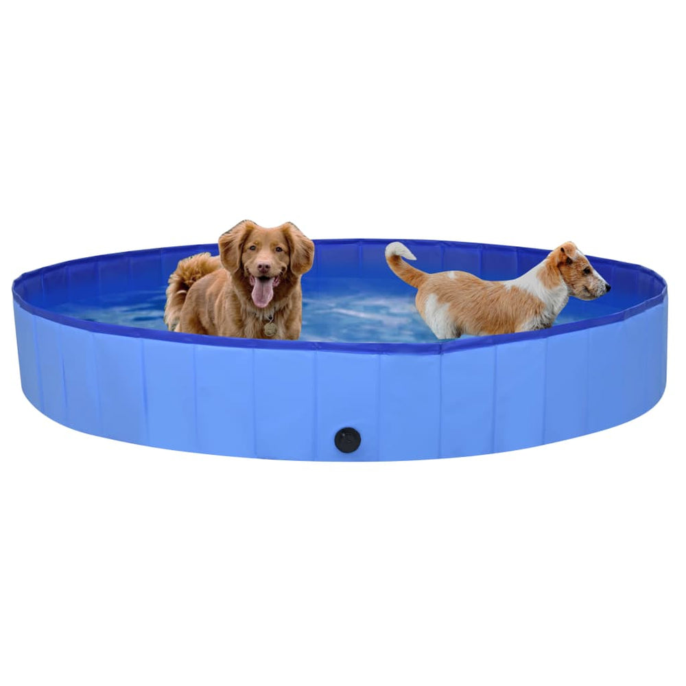 Faltbarer Hundepool 200x30 cm Blau