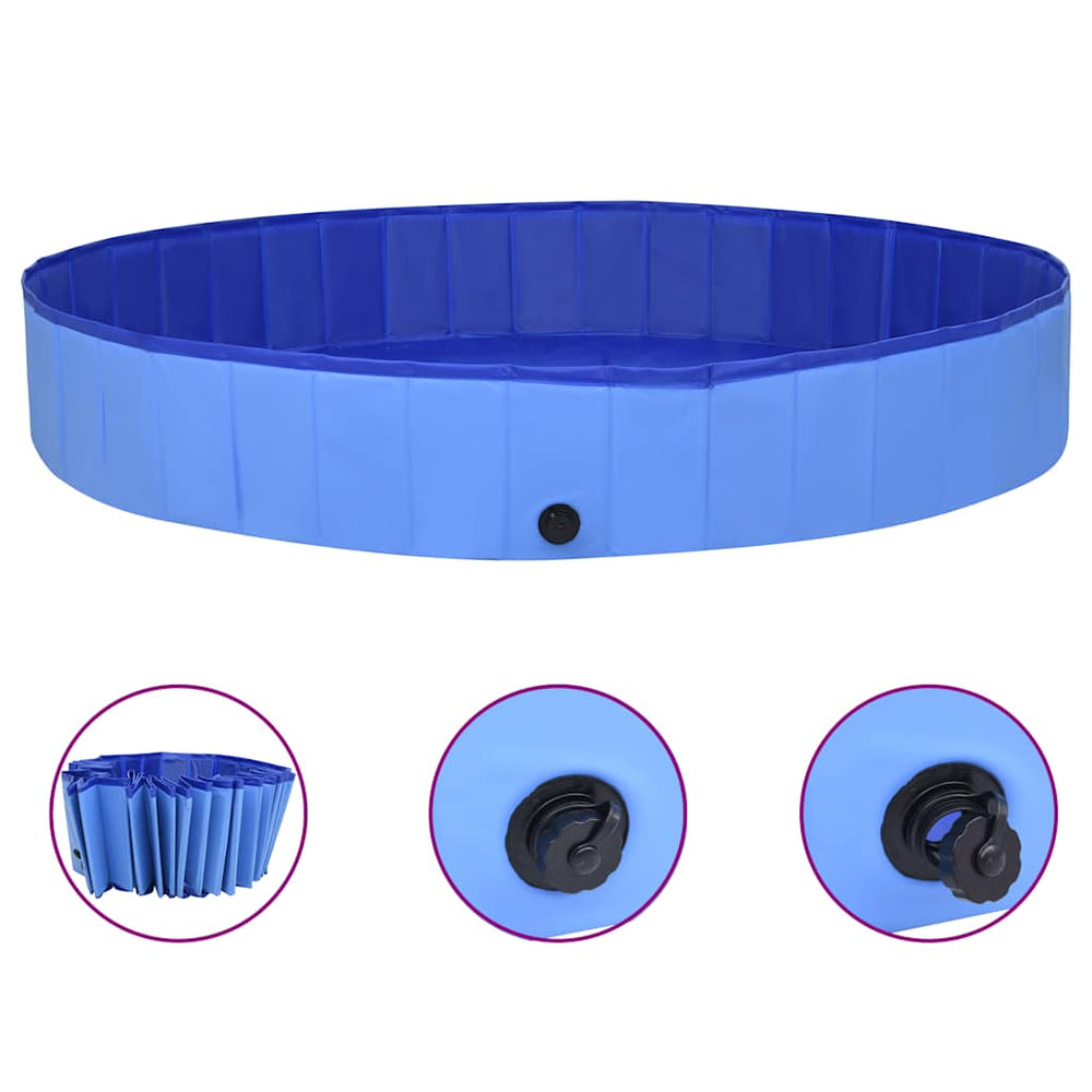 Faltbarer Hundepool 300x40 cm - Blau