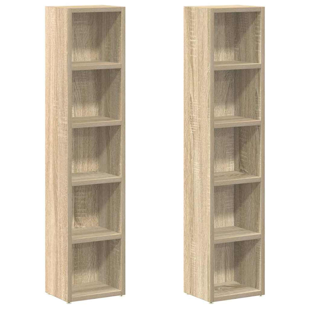 CD Regale Sonoma Eiche, 2er Set
