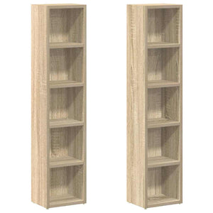 CD Regale Sonoma Eiche, 2er Set