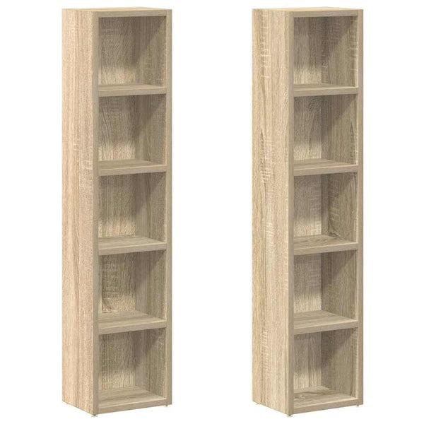 CD Regale Sonoma Eiche, 2er Set