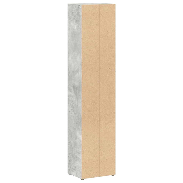 2er Set CD-Regale Betongrau