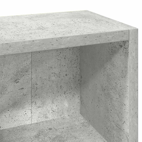 2er Set CD-Regale Betongrau