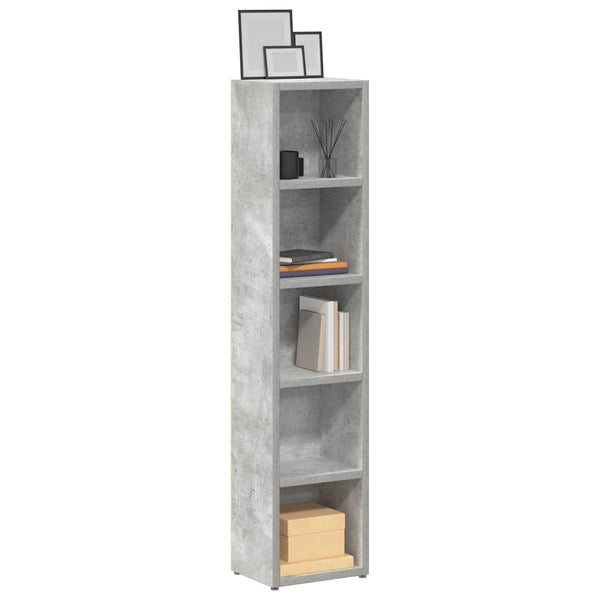 2er Set CD-Regale Betongrau