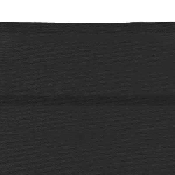 Sonnenliege Textilene und Aluminium Schwarz