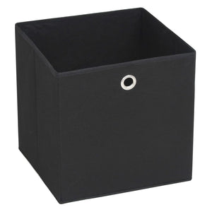 Schwarze Aufbewahrungsboxen, 10er Set