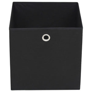 Schwarze Aufbewahrungsboxen, 10er Set