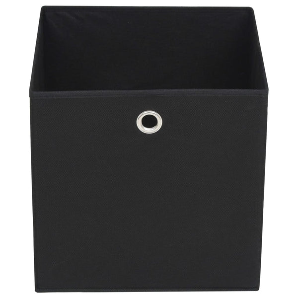 Schwarze Aufbewahrungsboxen, 10er Set