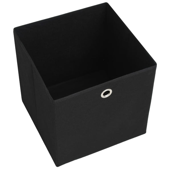 Schwarze Aufbewahrungsboxen, 10er Set