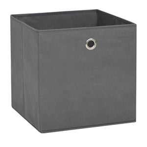 Faltboxen 4er Set Grau 28x28x28cm