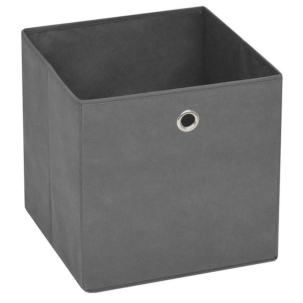 Faltboxen 4er Set Grau 28x28x28cm