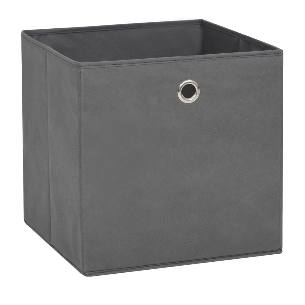 Aufbewahrungsboxen Grau, 10er Set