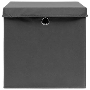 Aufbewahrungsboxen Grau 28x28x28 cm, 10er Set