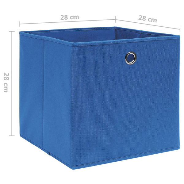 Blaue Aufbewahrungsboxen, 4er Set