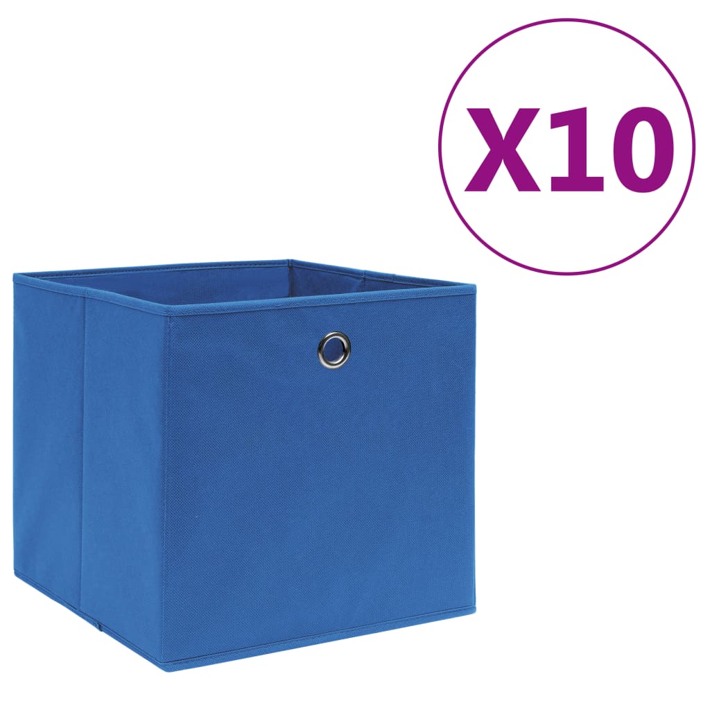 Blaue Aufbewahrungsboxen, 10er Set