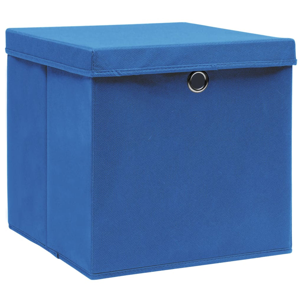 Aufbewahrungsboxen Blau 28x28x28cm, 10er Set