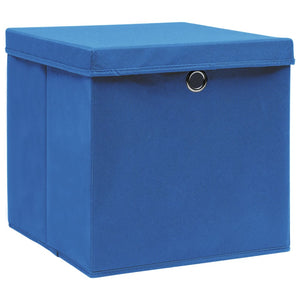 Aufbewahrungsboxen Blau 28x28x28cm, 10er Set