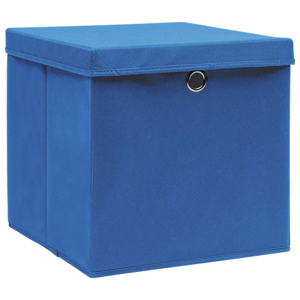 Aufbewahrungsboxen Blau 28x28x28cm, 10er Set