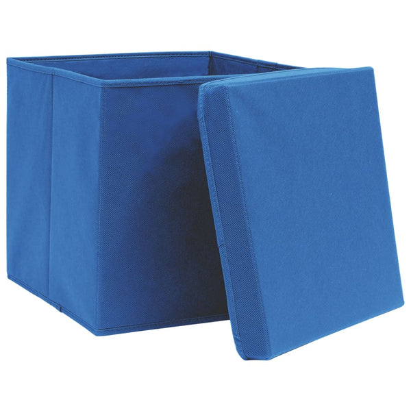 Aufbewahrungsboxen Blau 28x28x28cm, 10er Set