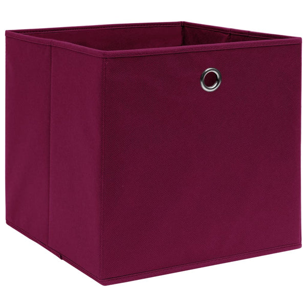Faltboxen Dunkelrot 28x28x28cm 4er Set