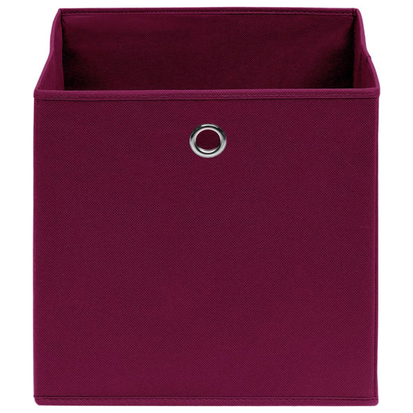 Faltboxen Dunkelrot 28x28x28cm 4er Set