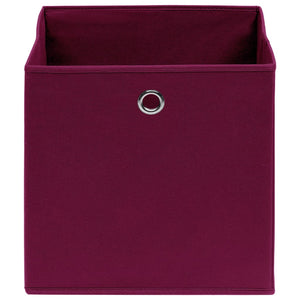Aufbewahrungsboxen Dunkelrot 28x28x28cm, 10er Set