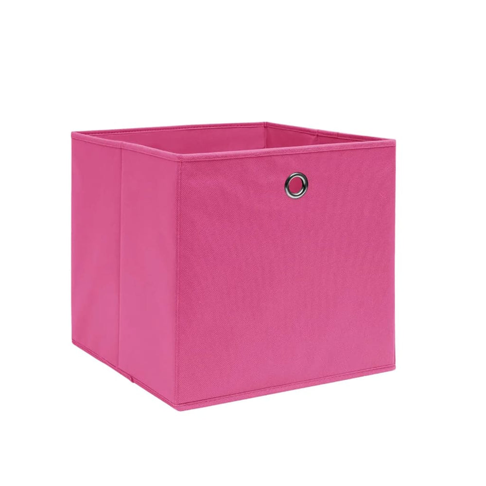 Rosa Aufbewahrungsboxen 28x28x28cm, 4er-Set