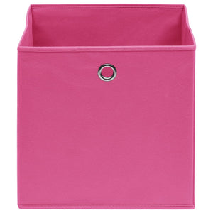 Rosa Aufbewahrungsboxen 28x28x28cm, 4er-Set