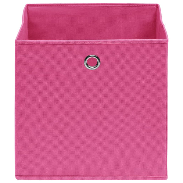 Rosa Aufbewahrungsboxen 28x28x28cm, 4er-Set