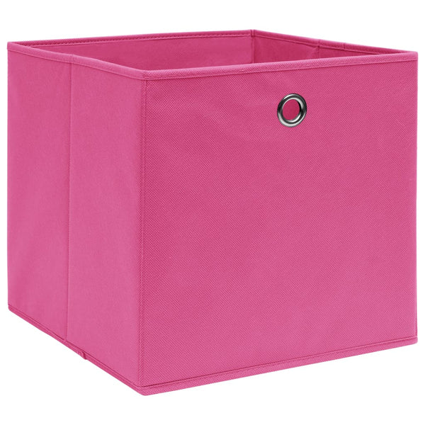 Rosa Aufbewahrungsboxen 28x28x28cm, 10er Set