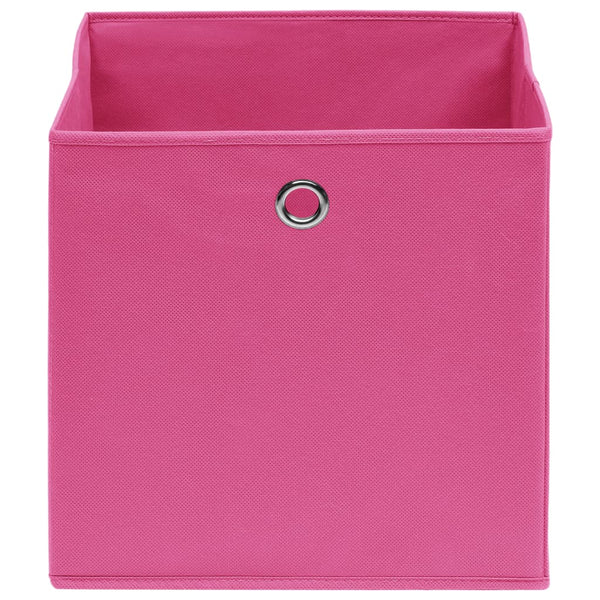 Rosa Aufbewahrungsboxen 28x28x28cm, 10er Set