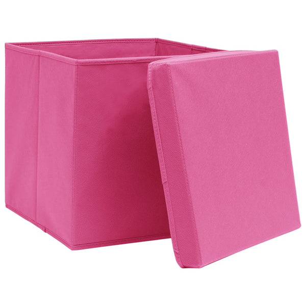 Aufbewahrungsboxen Rosa 28x28x28 cm, 10er-Set
