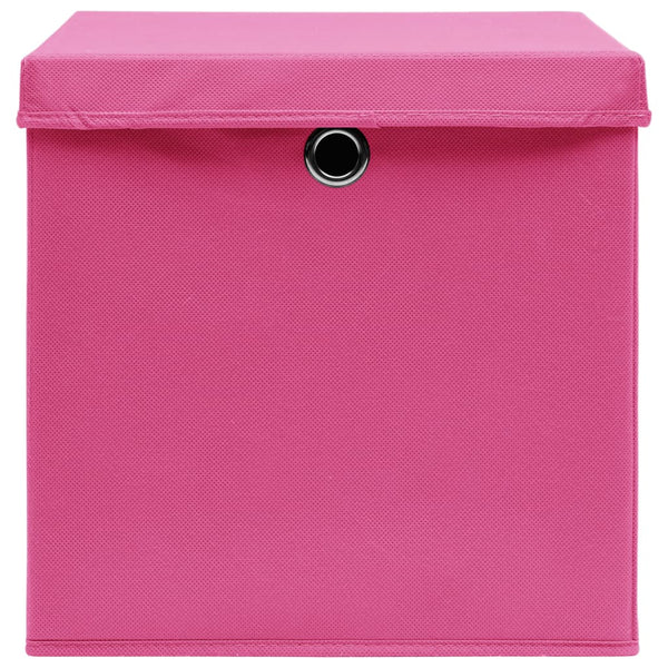 Aufbewahrungsboxen Rosa 28x28x28 cm, 10er-Set