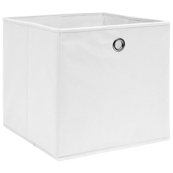 Faltboxen 4er Set Weiß 28x28x28cm