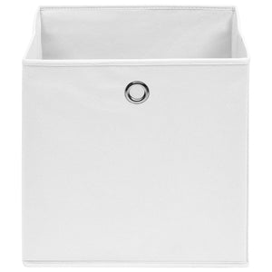 Faltboxen 4er Set Weiß 28x28x28cm