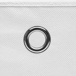 Aufbewahrungsboxen mit Deckel, 4er Set, Weiß