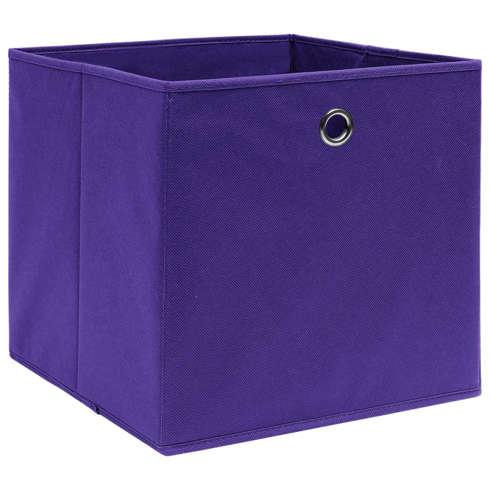 Lila Aufbewahrungsboxen 28x28x28cm, 4er-Set