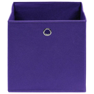 Lila Aufbewahrungsboxen 28x28x28cm, 4er-Set