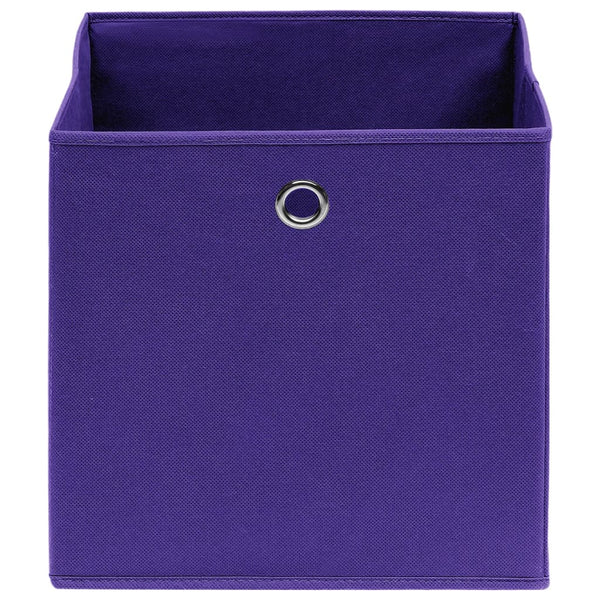 Lila Aufbewahrungsboxen 28x28x28cm, 4er-Set
