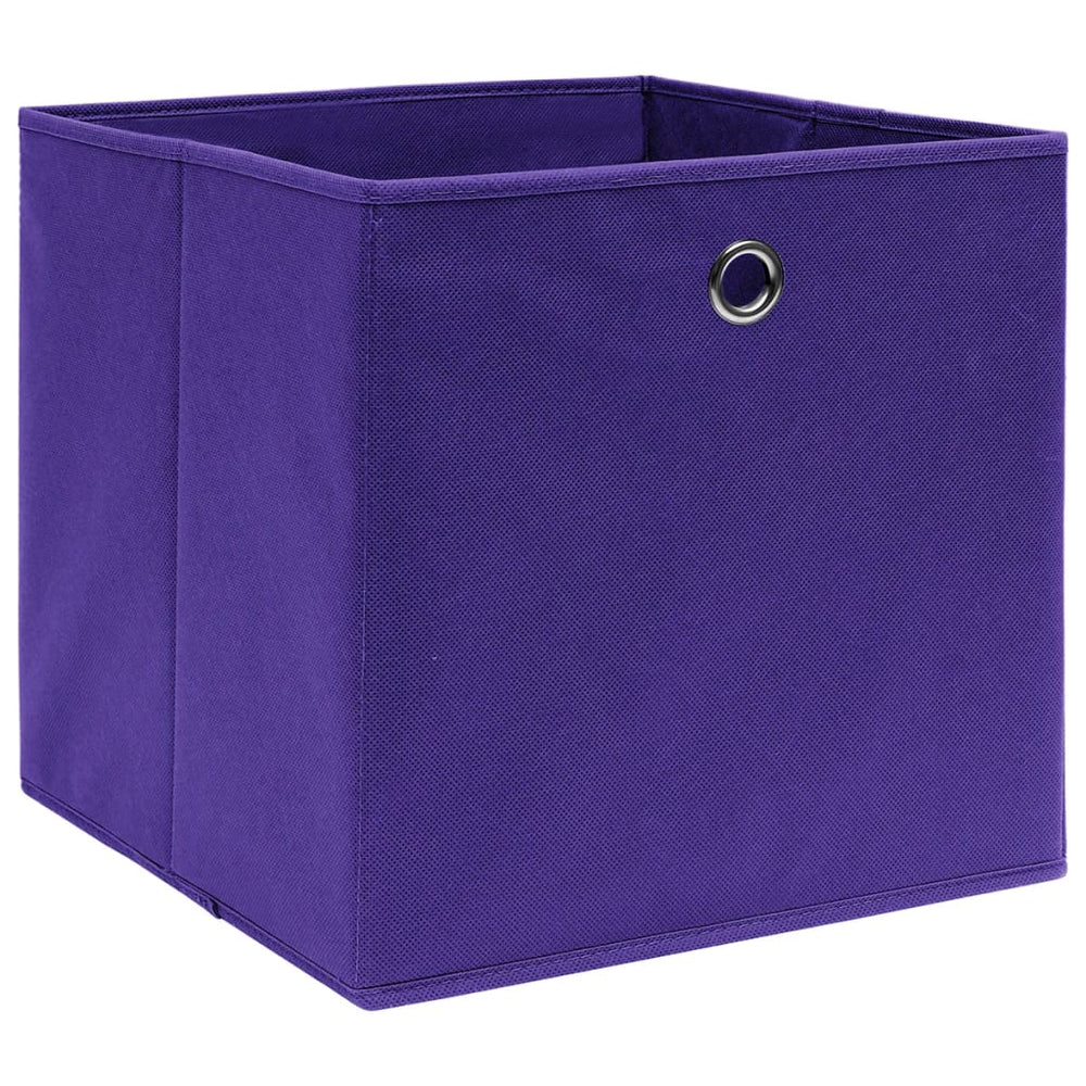 Lila Aufbewahrungsboxen 28x28x28cm, 10er-Set