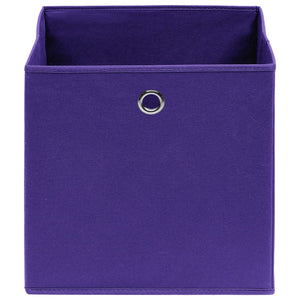 Lila Aufbewahrungsboxen 28x28x28cm, 10er-Set