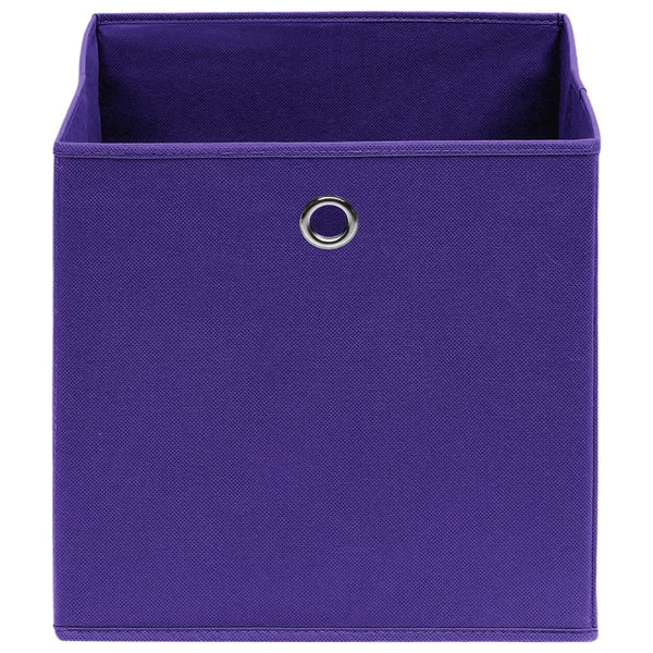 Lila Aufbewahrungsboxen 28x28x28cm, 10er-Set