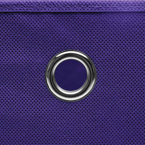 Aufbewahrungsboxen Lila 28x28x28 cm, 10er Set