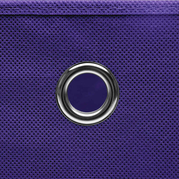 Aufbewahrungsboxen Lila 28x28x28 cm, 10er Set