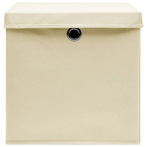 Aufbewahrungsboxen Creme 28x28x28 cm, 4er-Set