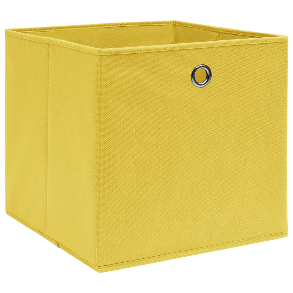 Gelbe Aufbewahrungsboxen 28x28x28cm, 4er-Set
