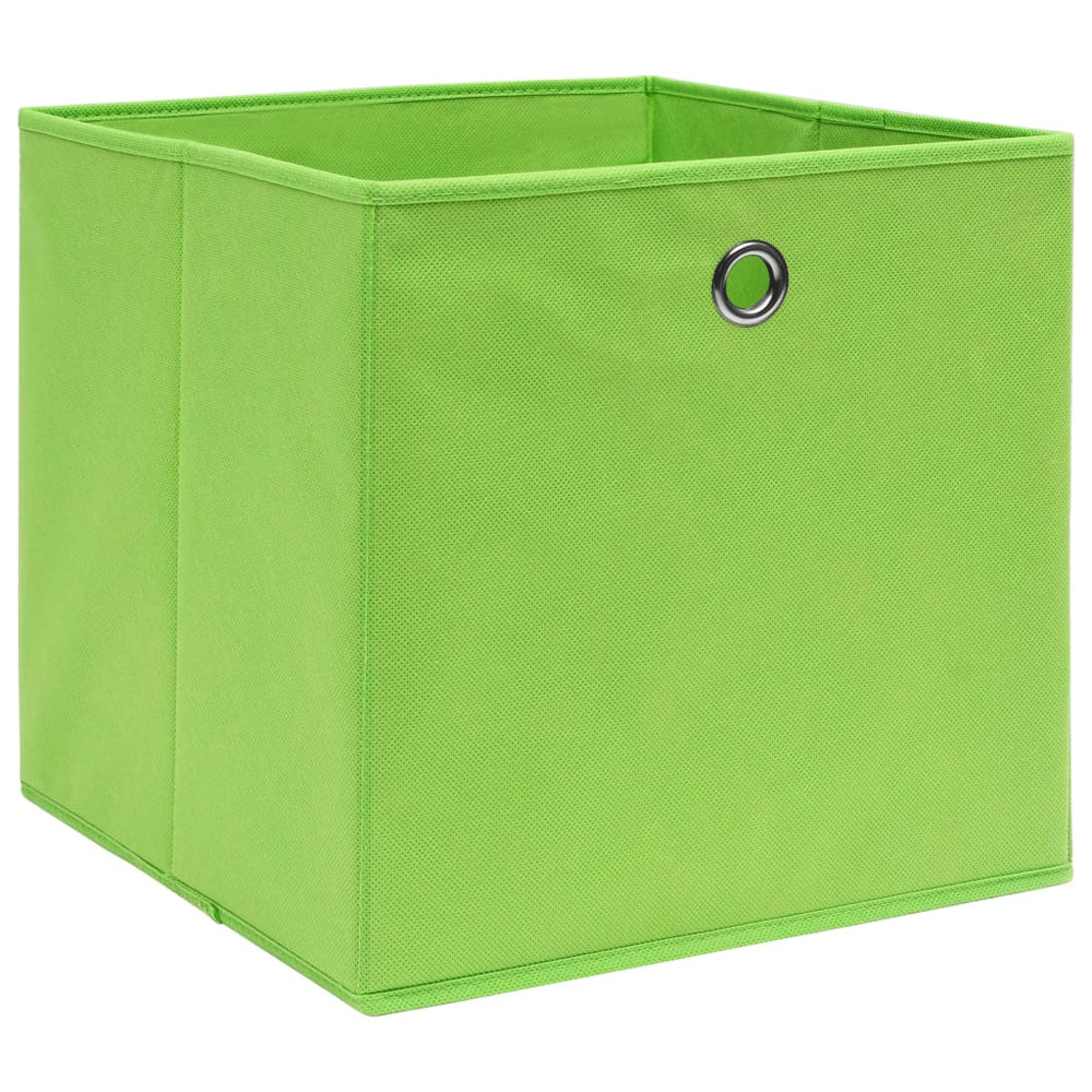 Grüne Aufbewahrungsboxen 28x28x28cm, 4er-Set
