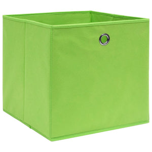Aufbewahrungsboxen Grün 28x28x28cm 10er Set