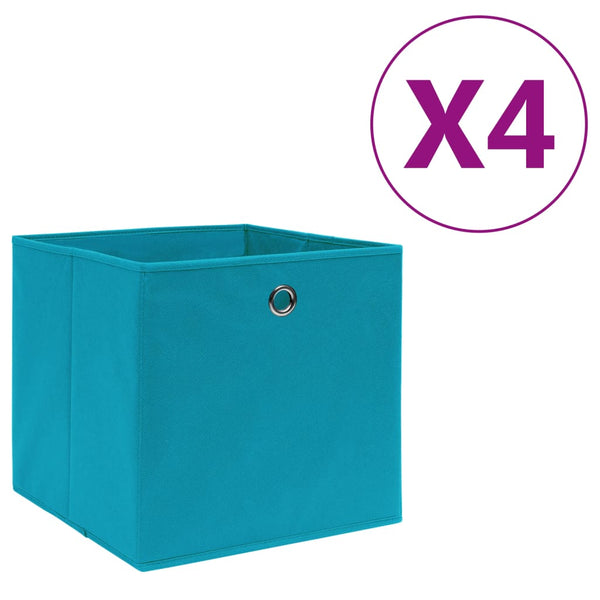 Babyblaue Aufbewahrungsboxen 4er Set