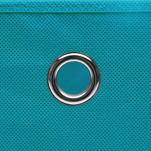 Aufbewahrungsboxen mit Deckel, 4er-Set, Babyblau